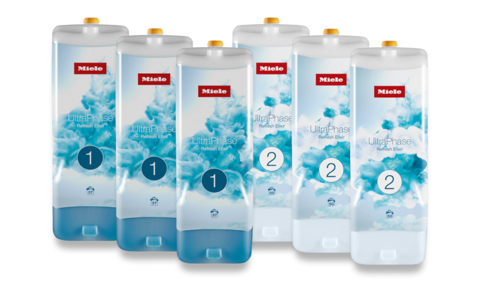Набор двухкомпонентных жидких моющее средств Miele UltraPhase1 и UltraPhase2 Refresh Elixir