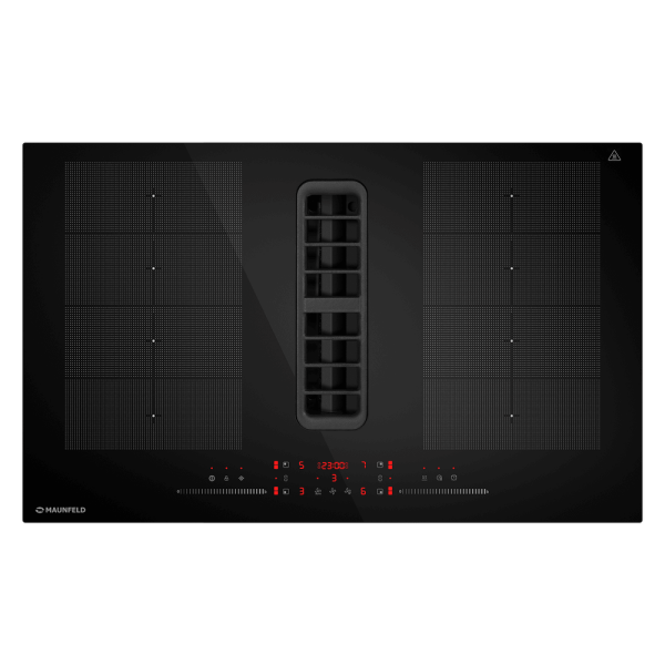 Индукционная варочная панель с интегрированной вытяжкой MAUNFELD MIHC834SF2BK